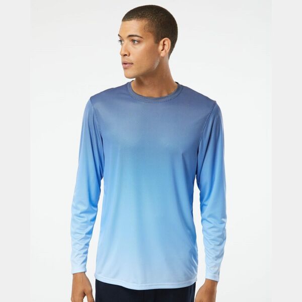 Unisex Barbados Performance Pin Dot Long Sleeve T-Shirt Thumbnail