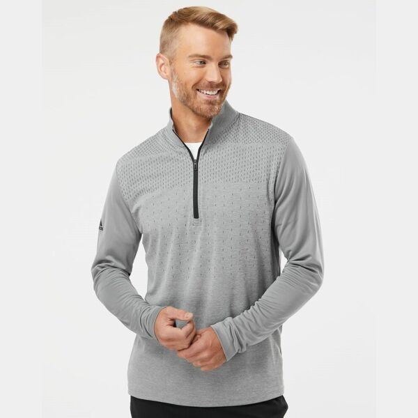 Men's Ultimate365 Heather Block Print Quarter-Zip Pullover Thumbnail
