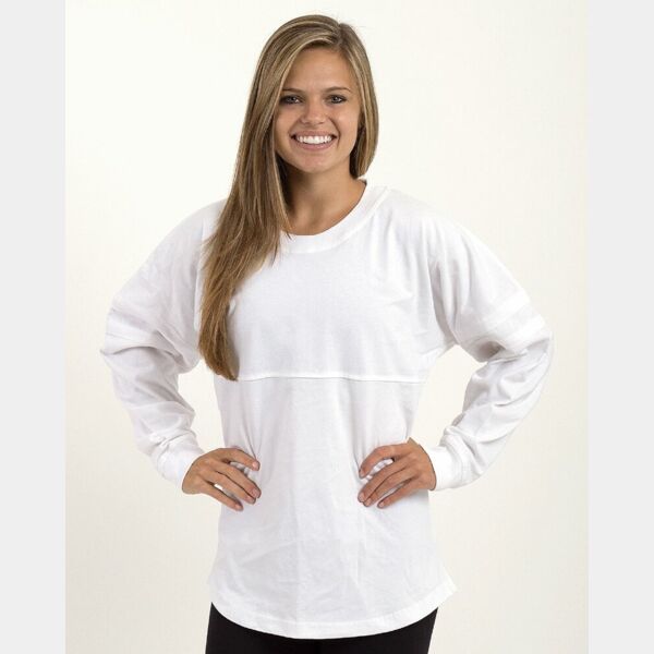 Women's Pom Pom Long Sleeve Jersey T-Shirt Thumbnail