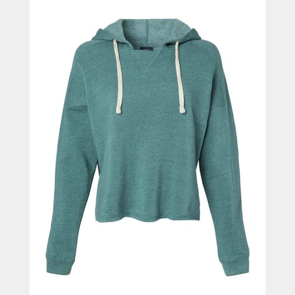 Women's Angel Fleece Crop Hooded Sweatshirt Thumbnail