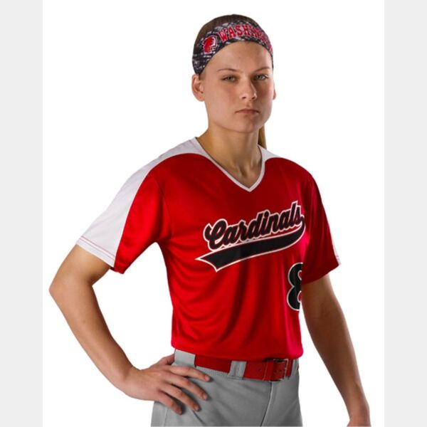 Women's V-Neck Fastpitch Jersey Thumbnail