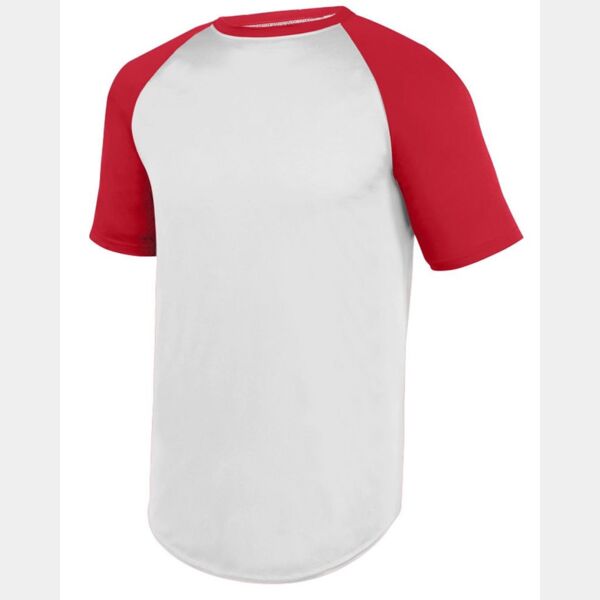 Unisex Wicking Short Sleeve Baseball Jersey Thumbnail